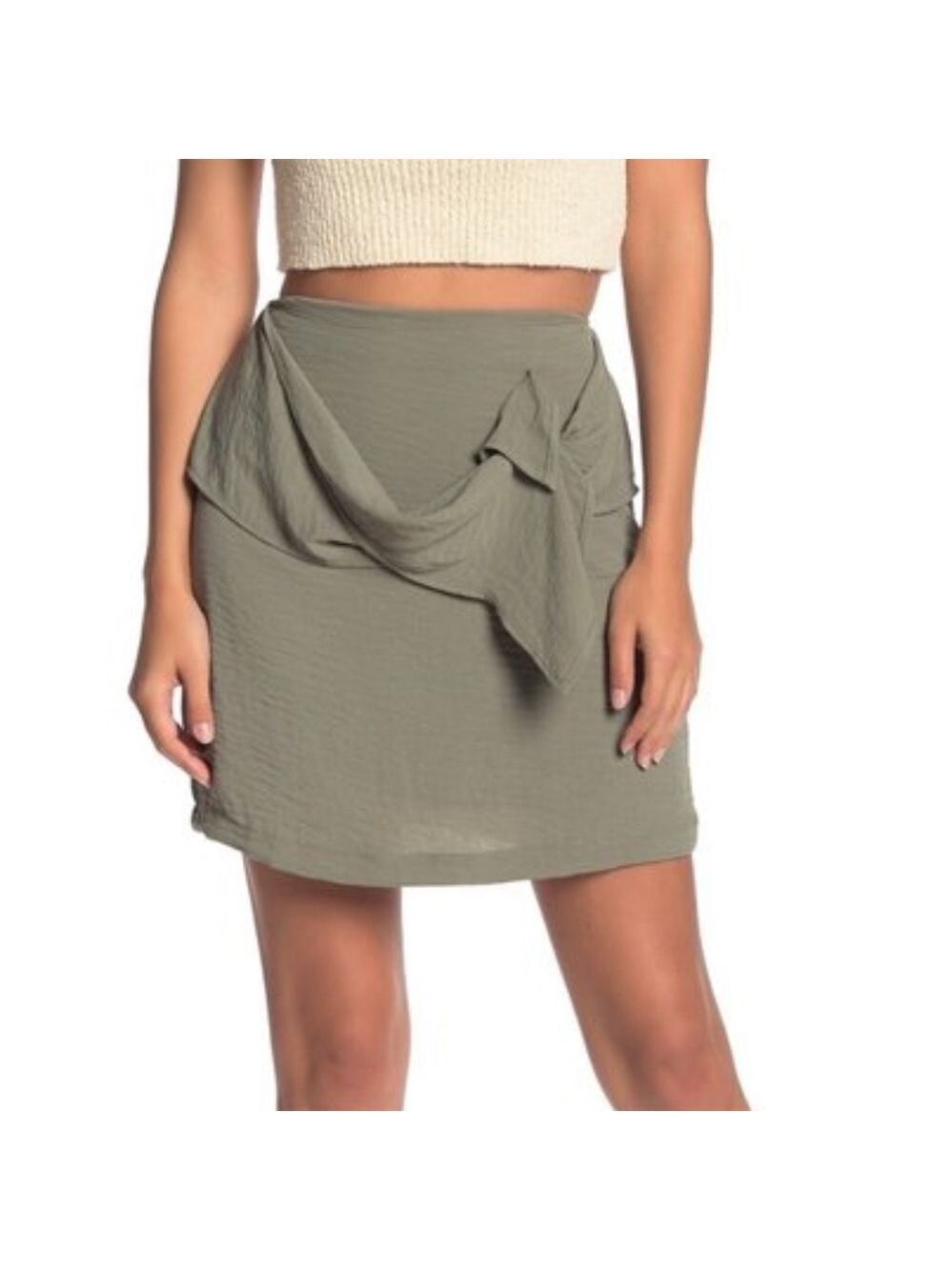 MINKPINK Draped Panel Mini Skirt